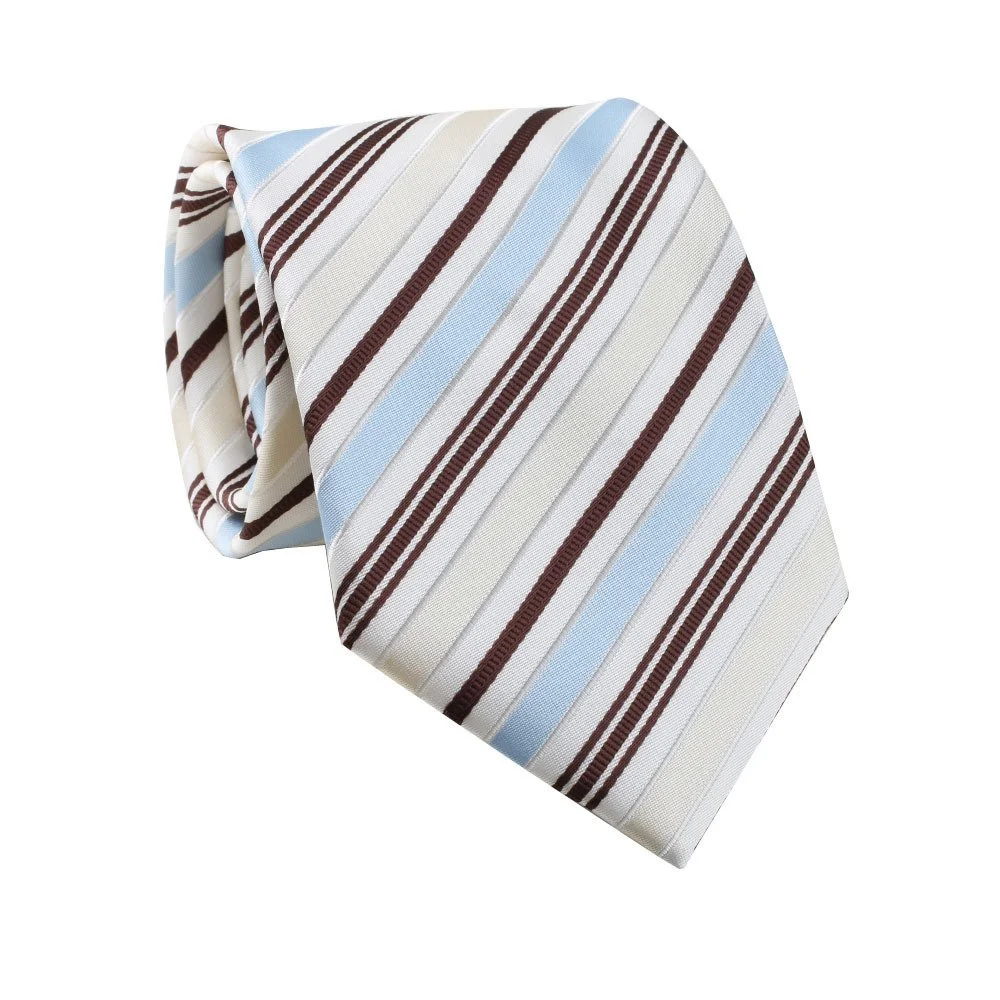 Corbatas a rayas de 8CM de ancho para hombre, corbata de negocios con personalidad, corbata de Jacquard de poliéster, ropa para novio, fiesta de