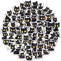 100PCS Black Cat Family Cartoon Stickers Cat Exquisite Handbooks Material Phone Cases Laptop Suitcases Water Cups Waterproof