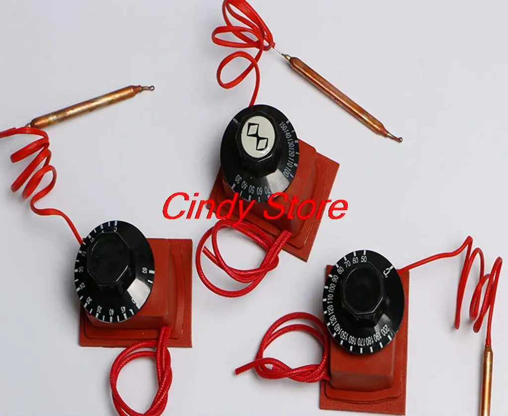 1PC 0-60 0-120 30-150 50-200 C Knob Temperature Controller For Slicone Rubber Heater Belt