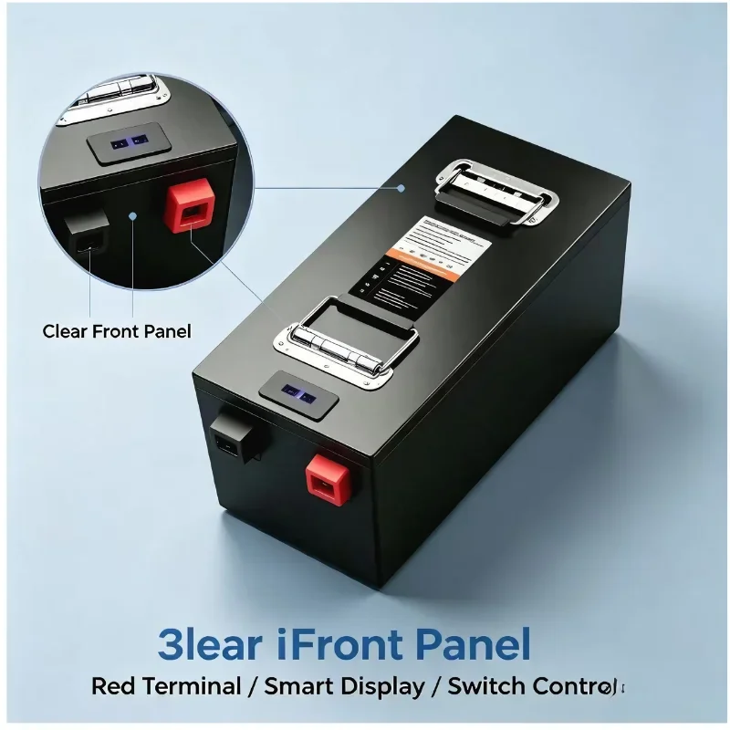 Customizable 36V LiFePO4 Storage Battery 60‑300Ah, Intelligent BMS Safe Guard. Work for vessel, caravan, golf trolley and off‑gr
