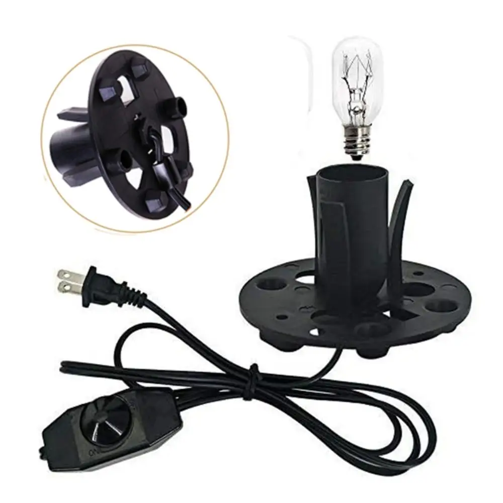 Salt Lamp Cord with Dimmer Switch E12 Bulb Base New Dimmer Switch Wire for Salt Rock Lamp