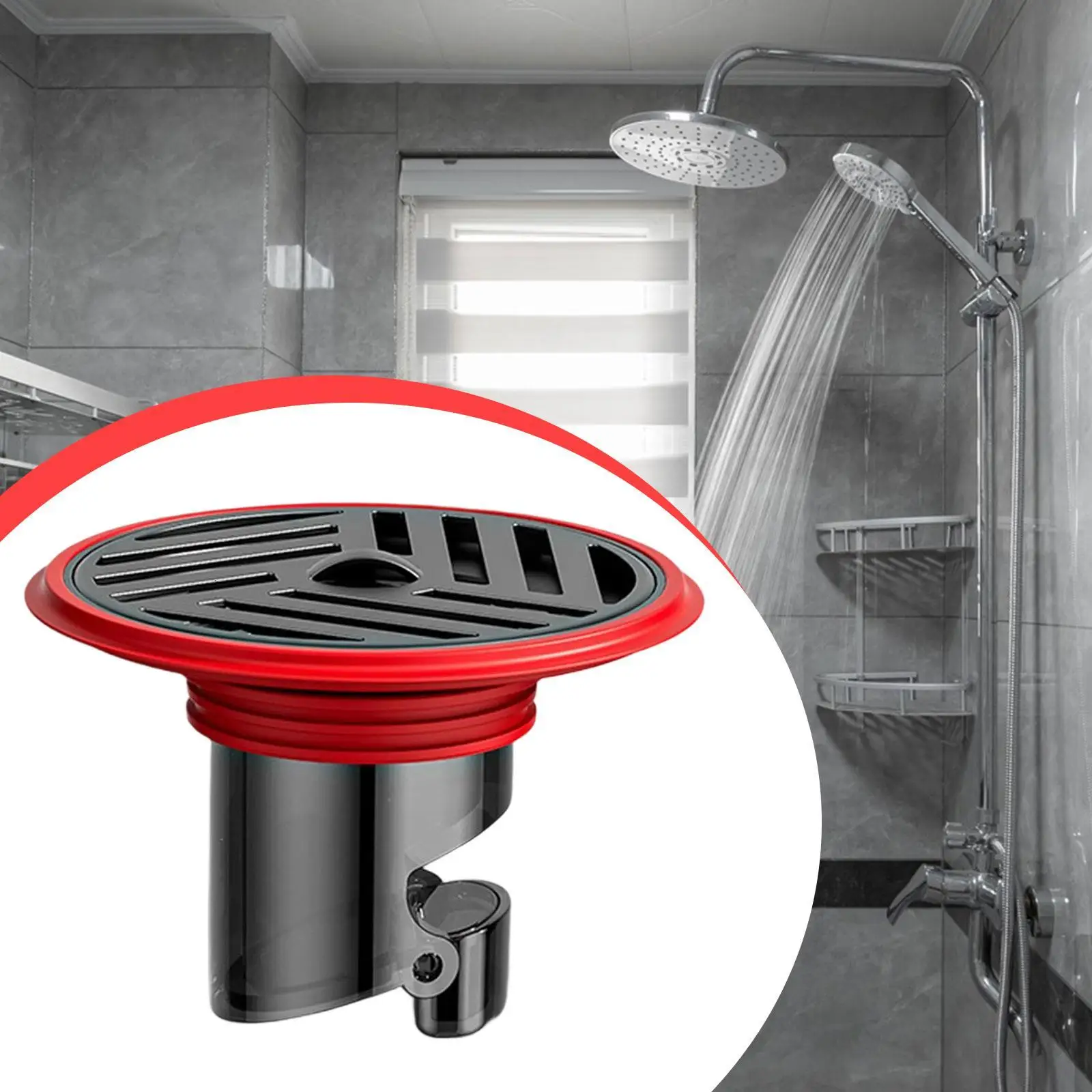 

Bathroom Floor Drain Anti Backflow Portable Compact Accessories Supplies Shower Floor Drain Replacement for Bathroom Home Shower