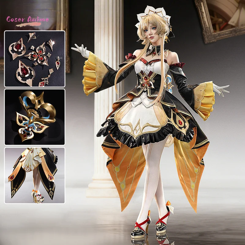 

Игра Genshin Impact Sandrone Marionette, карнавальный костюм, униформа на Хэллоуин, карнавал, вечеринку, Рождество, ролевая одежда, одежда