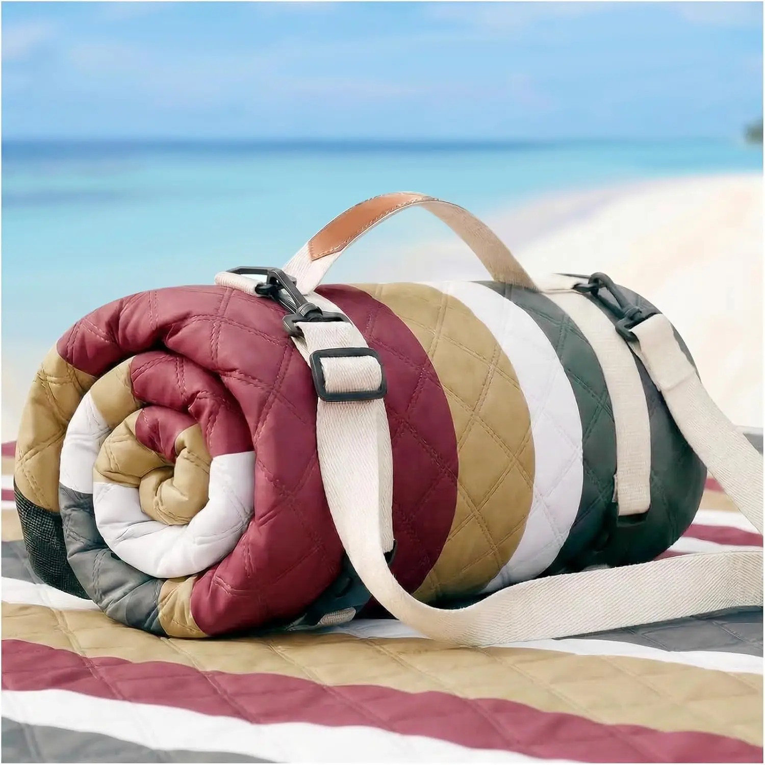 

Водонепроницаемое пляжное одеяло увеличенного размера, не пропускающее песок, складное, для пикников на природе, кемпинга, летнего отдыха