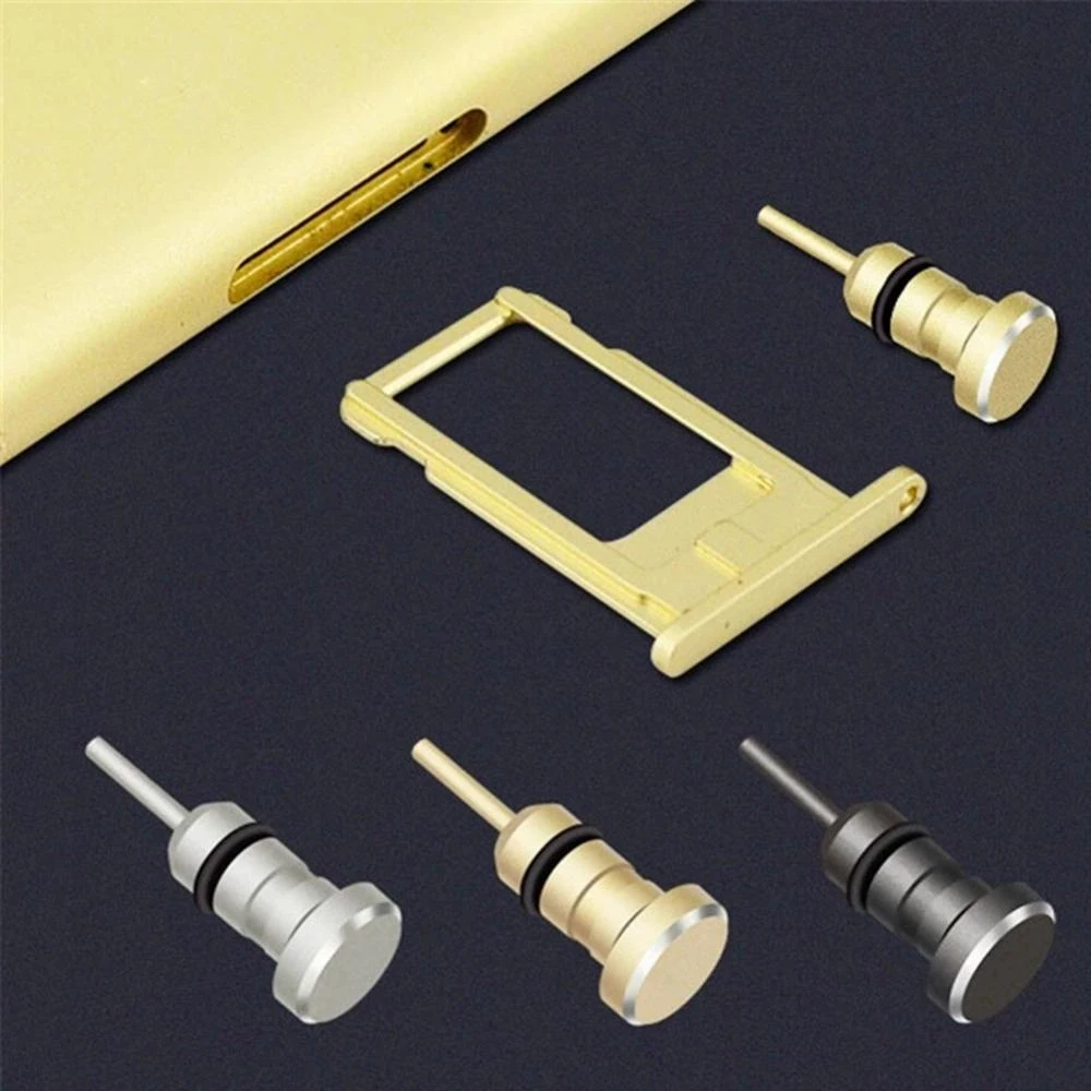 Universal Audio 3.5mm Jack 2 in 1 Anti Dust Plug Cell Phone Earphone Headset Jack Interface For iPhone 6 6S Plus Samsung S9 S8