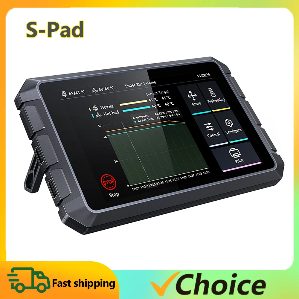 Creality3D Sonic Pad with Multiple Interfaces Touchscreen RAM 2G ROM 8G Integrate Design Comaptible with Most FDM 3D Printers