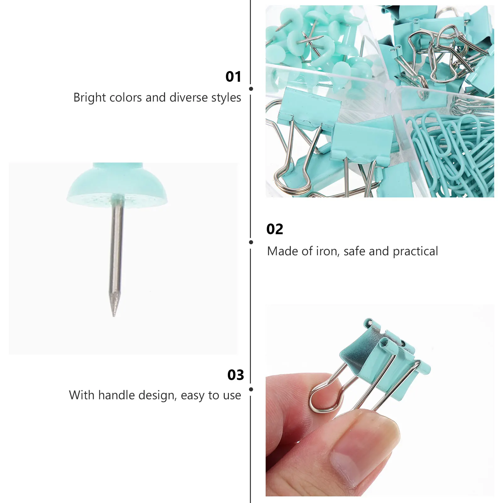 

Office Sorting Supplies Note Folder Combination Receipt Binder Clips Paper Colored Child