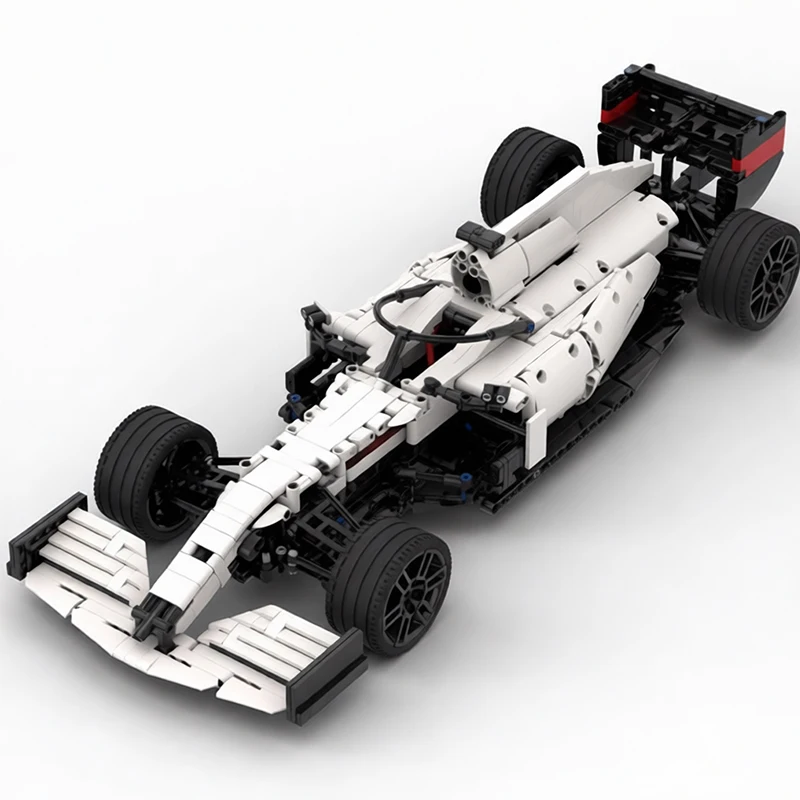 1584 Parts Aerodynamic Open Wheel Racing Vehicle Model Custom Building Blocks Diy Assembly Puzzle Educational Toy Popular Gifts