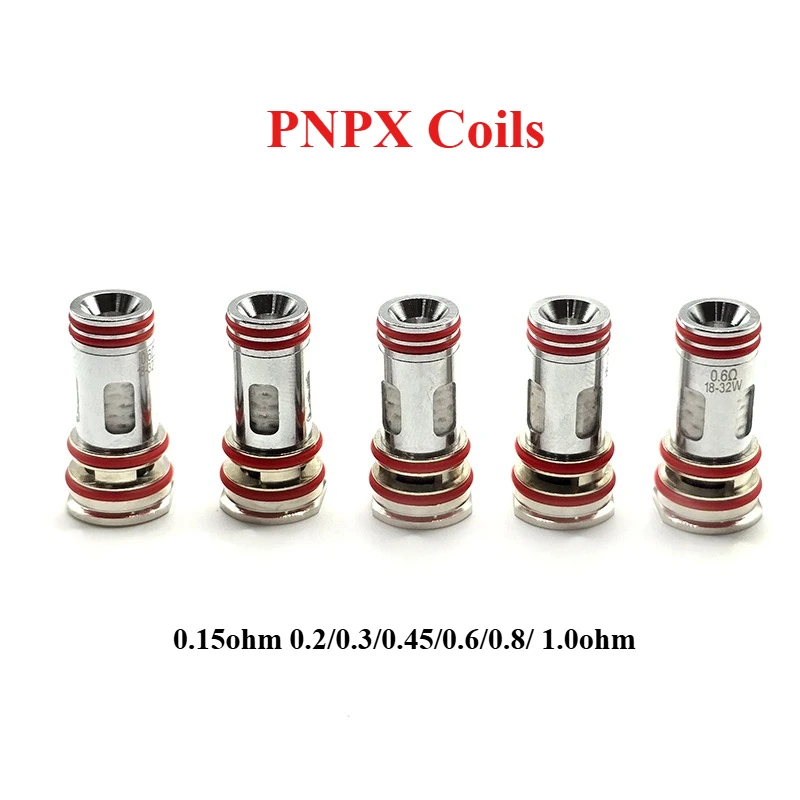 

5 шт./упак. Сменные испарители PNPX Mesh 0.15/0.2/0.3/0.45/0.6/0.8/1.0 Ом для картриджей VOOPOO DRAG S2 и DRAG X2 Pod
