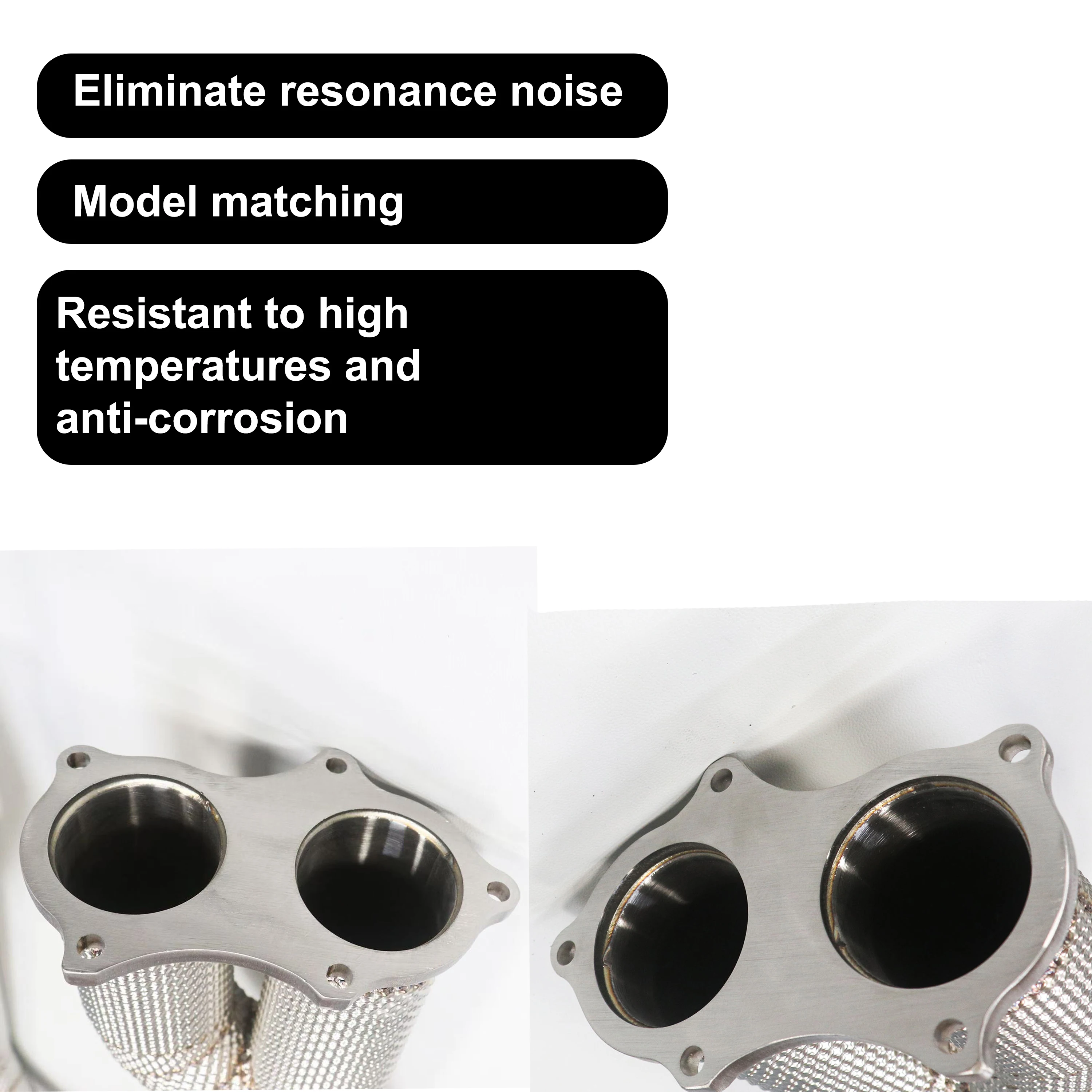 ACE Auspuffrohr geeignet für 2020+ Porsche 718 Cayman GT4/Spyder/GTS 4.0L Downpipe mit Hitzeschutz SUS304 Hochleistungs-Krümmerrohre – Detail 9