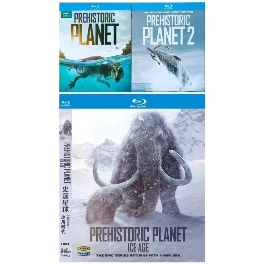 Prehistoric Planet Season (1-3) 3-D New Sealed Box Set Blu-ray disc Audio: English
