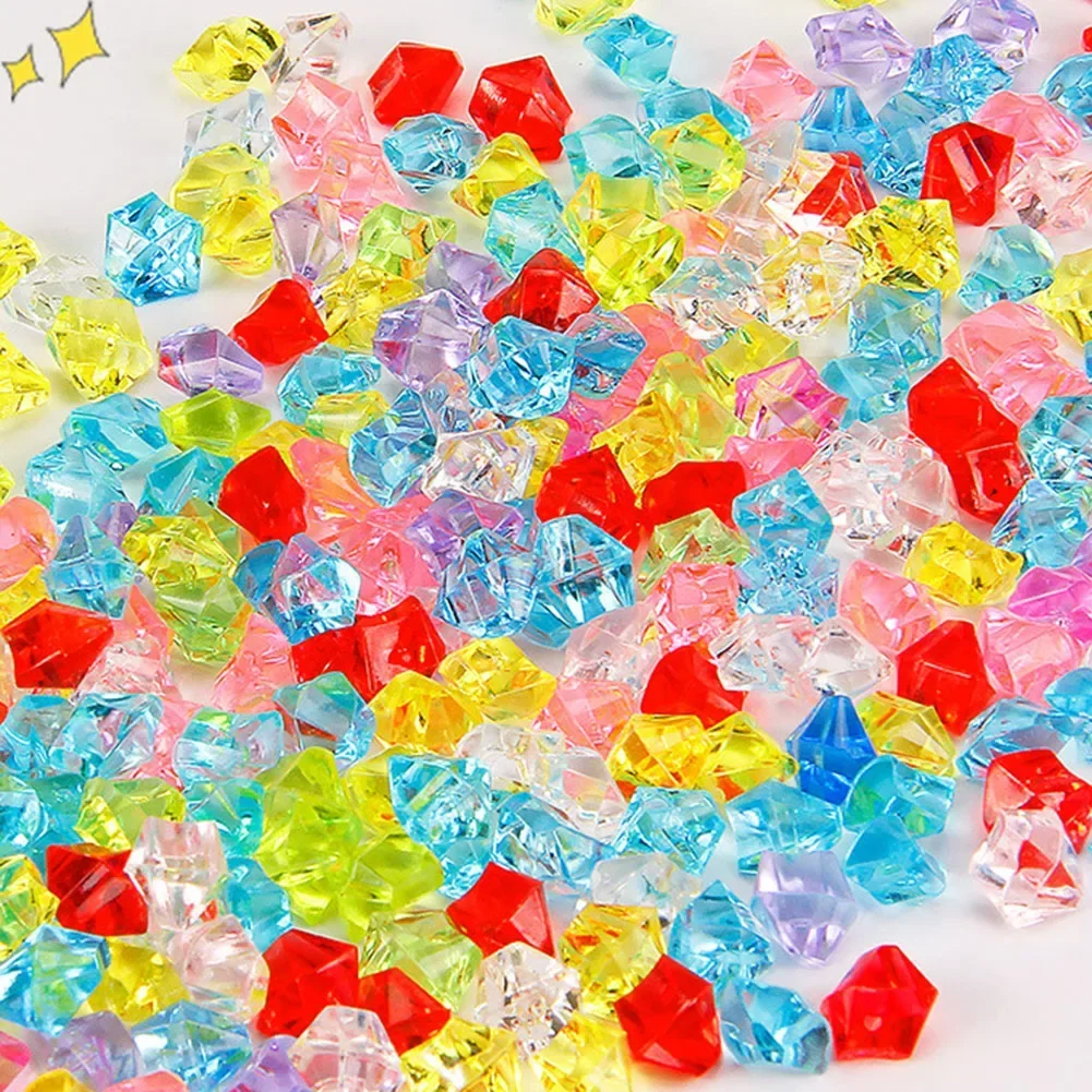 

Simulated Ice Stone 1Cm Irregular Acrylic Decorative Ice Colorful Gravel Diamonds DIY Crafts Beads Toy