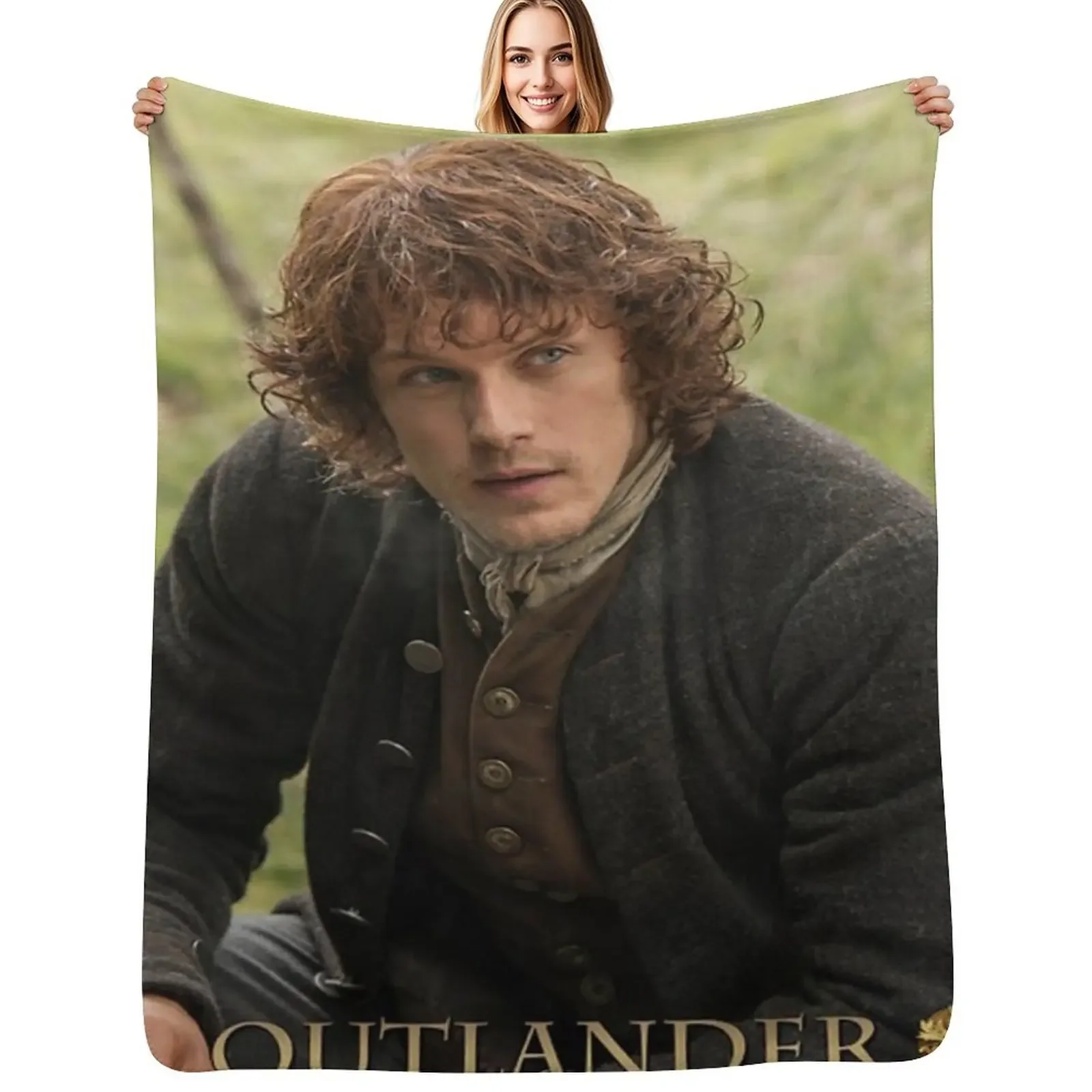 

Outlander Jamie Fraser new - Throw Blanket Custom Blankets For Sofas Sofa Throw Blanket