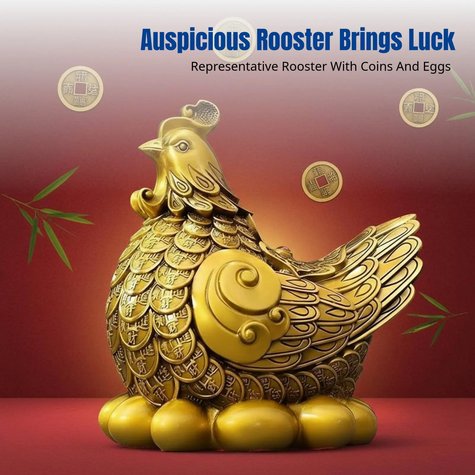 Brass Chicken Decor…