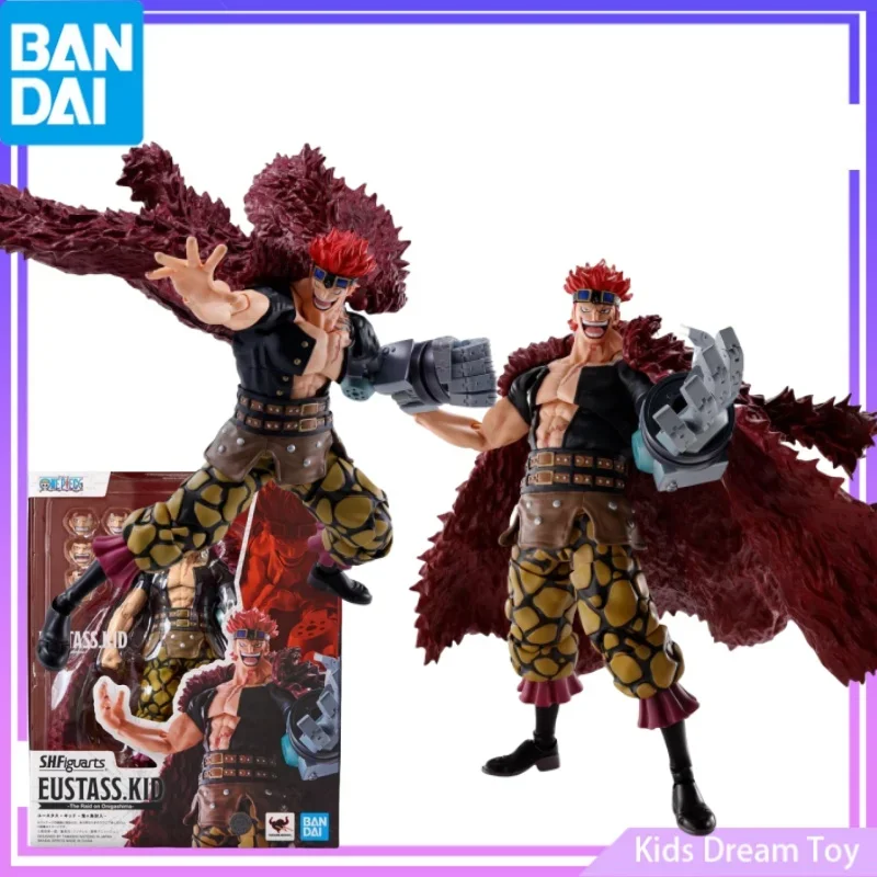 Bandai in Stock Original S.H.Figuarts SHF ONEPIECE EUSTASS.KID Anime Action Figure Toys PVC Collectible Model Gifts for Boys