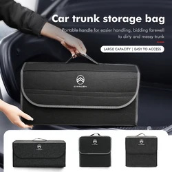 Felt Car Trunk Organizer Large Capacity Folding Storage Bag For Citroen C4 C3 C5 C1 C2 C6 VTS C4L DS3 DS4 DS5 Grand Berlingo