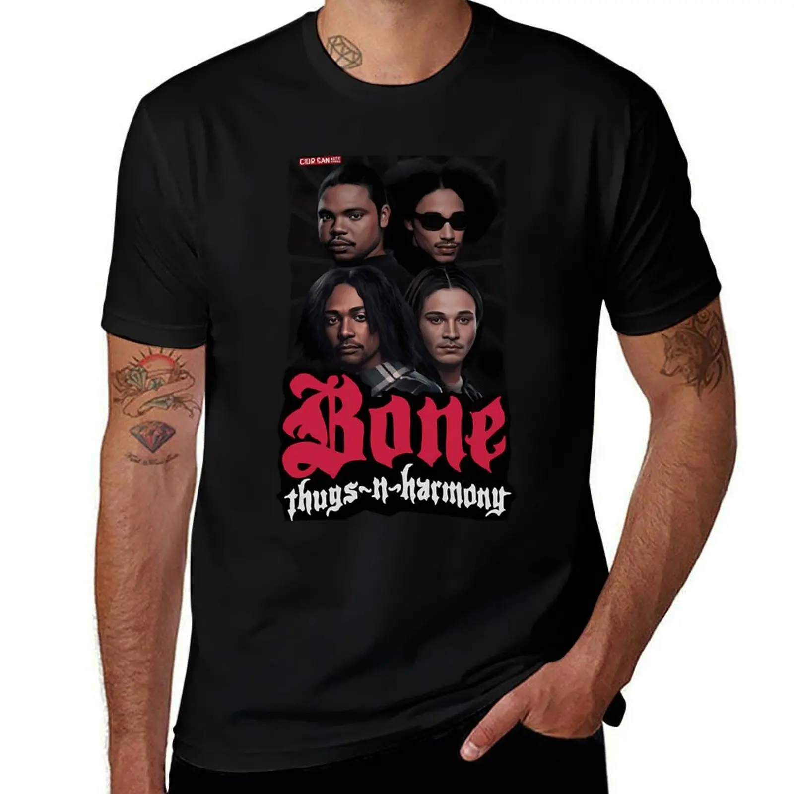 Bóné Thúgs n Hármóny T-Shirt Classic Crew Neck Cotton T-Shirt