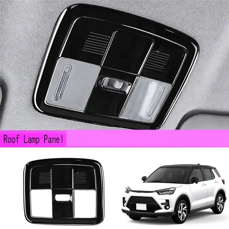 NEW HOT In Stock-Car Indoor Reading Light Cover Reading Light Frame For Toyota Raize A200A A210A 2020 -2021 Black