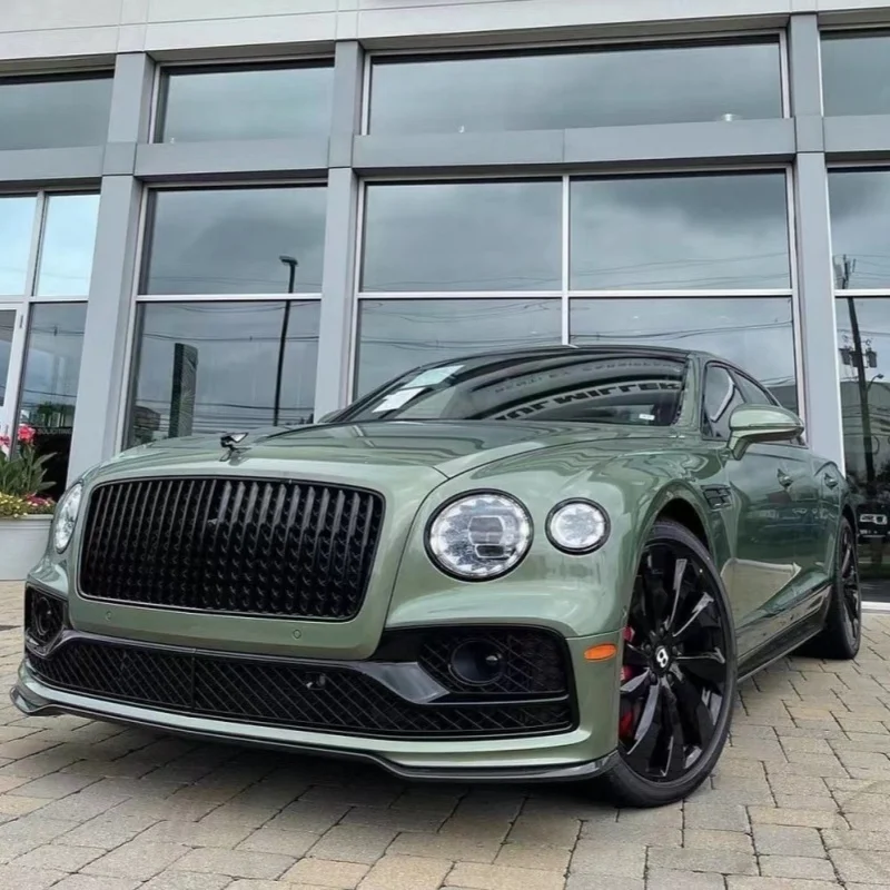 

Dry Carbon Fiber Small Surround Body Kit for Bentley Flying Spur 20 Upgrade Front Lip Rear Diffuser Side Skirts and Rear wings