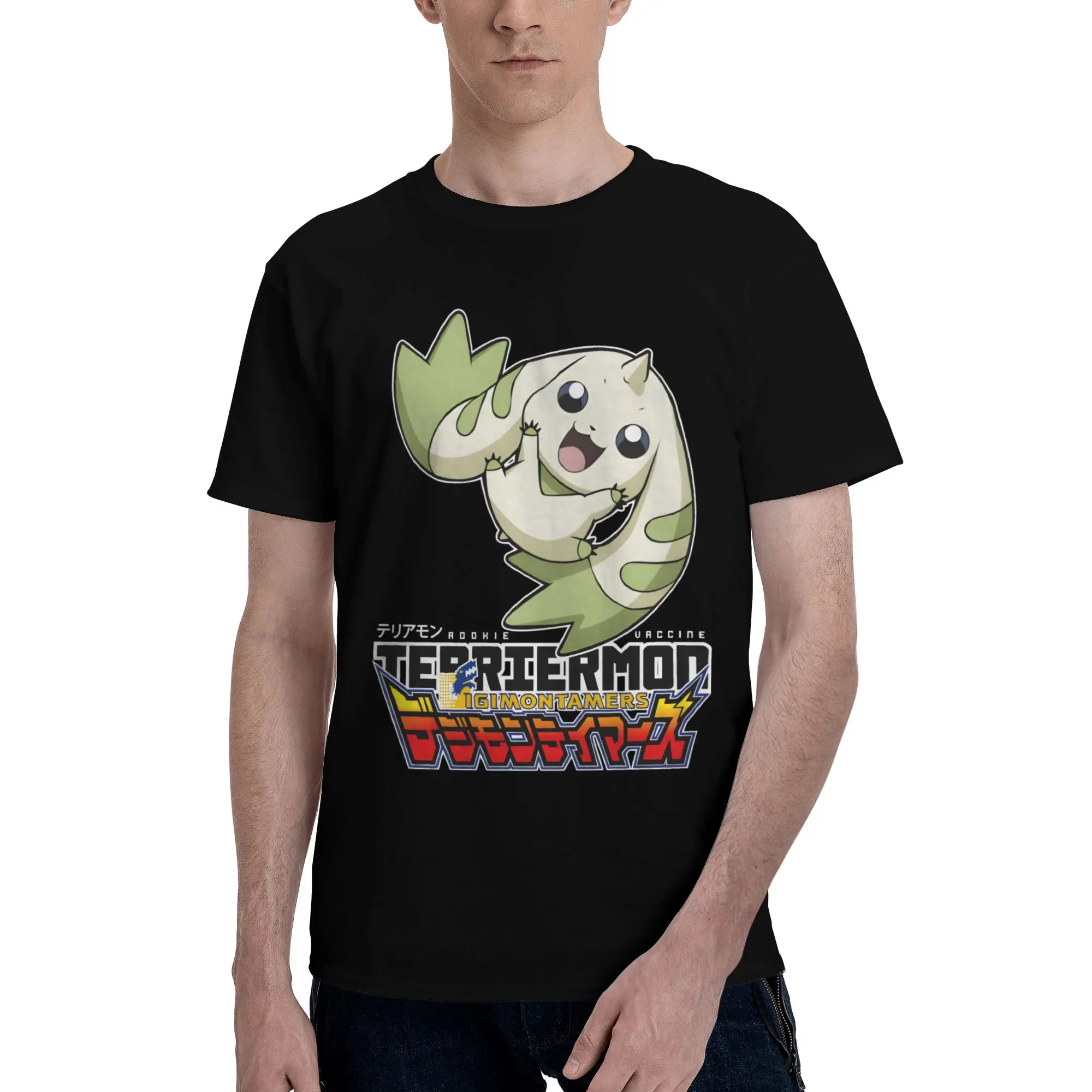 Digimon 22 Graphic 100% Cotton T-Shirt Bandai Tees Tops For Men