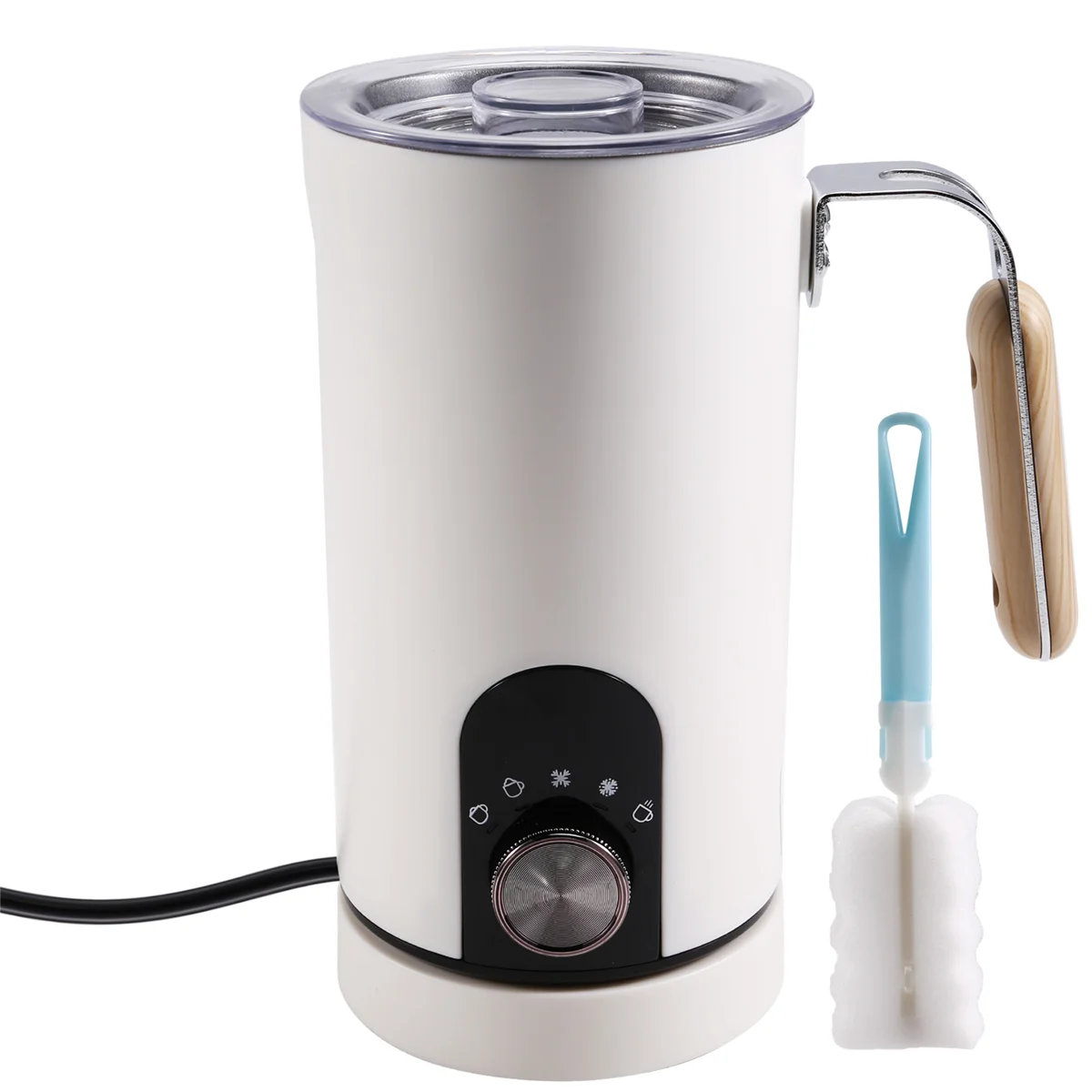 

A04I Electric Milk Steamer and Warmer - Automatic Foam Maker for Hot and Cold Milk, Multi-Functional Milk Frother EU Plug