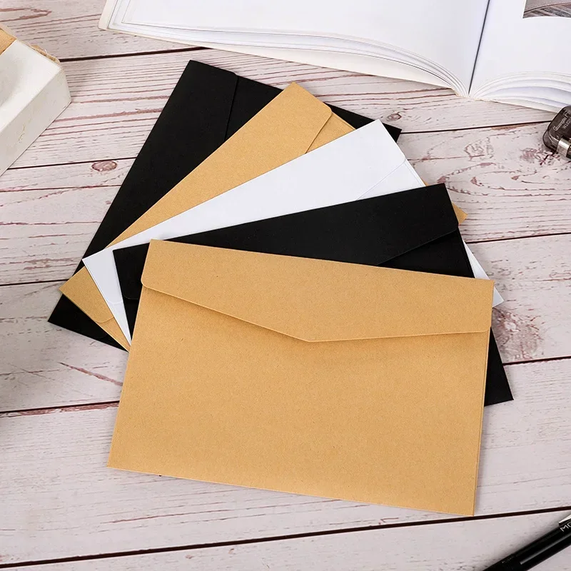 Retro Hemp Texture Western Wedding Party Invitation Envelopes, 50pcs/pack, Customized