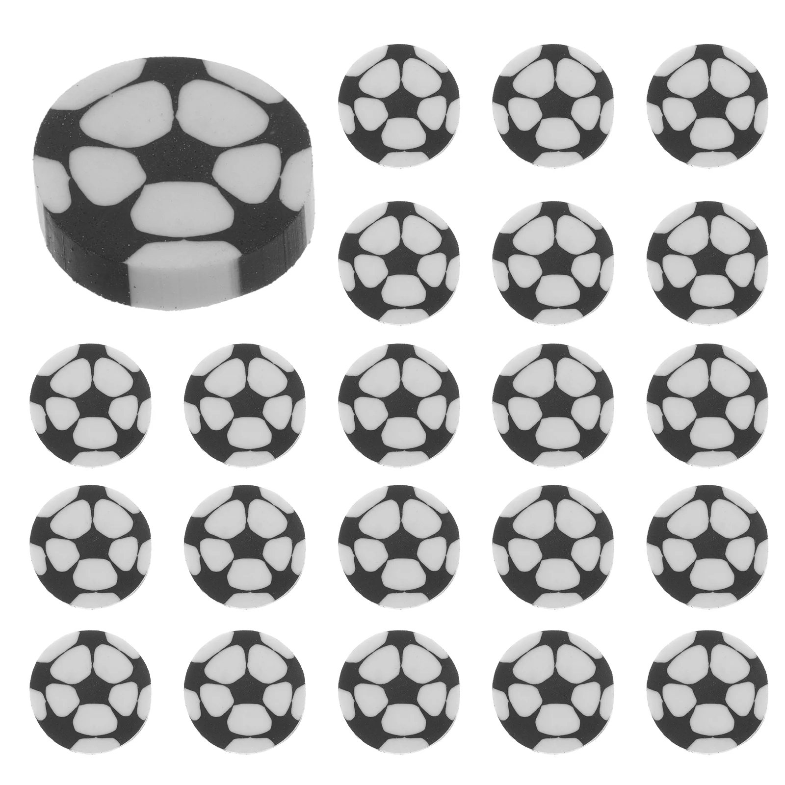 70 Pcs Stationery Football Rubber Child Sports Balls Erasers for School Kids