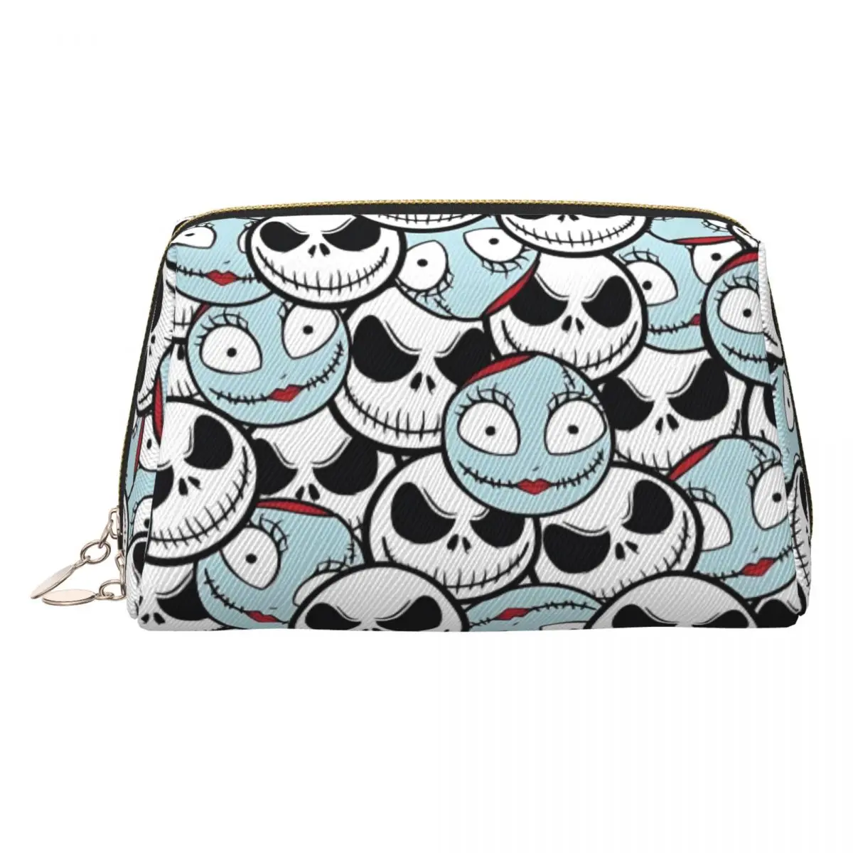 

Custom Kawaii Nightmare Before Christmas Travel Toiletry Bag for Women Funny Cosmetic Makeup Bag Beauty Storage Dopp Kit