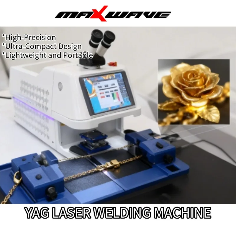 AG Laser Welding Machine Space-Saving Desktop Air Cooling Stable Performance Continuous Hours Welding for Precious Metal Jewelry