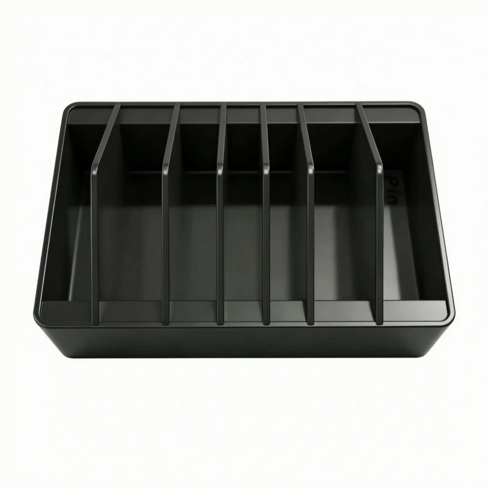 Compact Pliers Holder Rack ABS Tool Organizer Tray with Vertical Dividers for Garage Workbench Craft Desk Storage Box