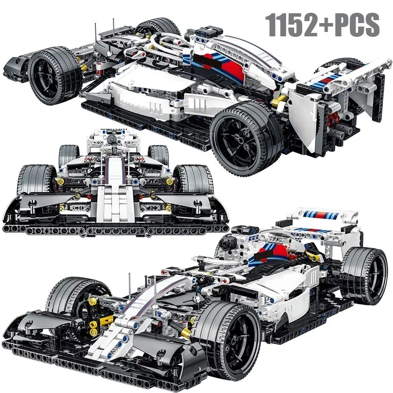 Technical High-Tech Formula F1 Remote Control Moter Power Building Block Super Speed Racing Vehicle MOC Bricks Toy for Boys Gift