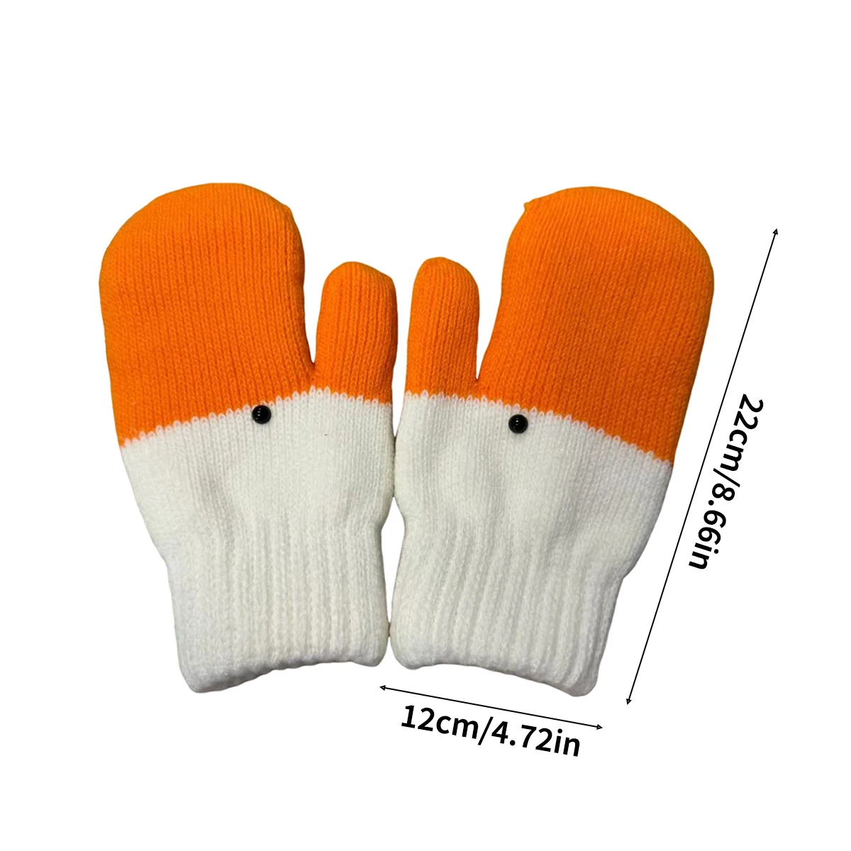 قفازات أوزة شتوية، قفازات حيوانات مبتكرة ومضحكة مع بطانة حرارية ناعمة، قفازات أوزة لطيفة هدية للنساء الصديقات