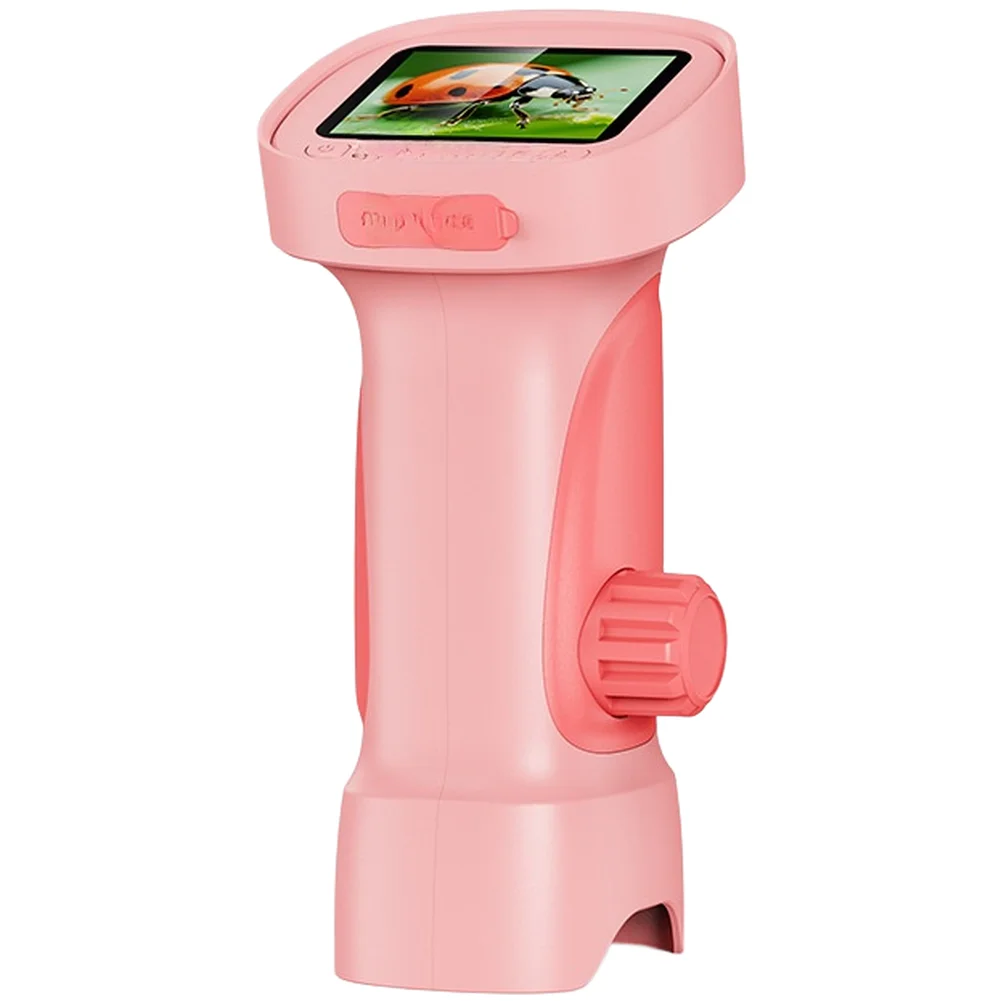 Digital Microscope with 2.4-inch IPS Monitor 1000x Zoom 1920x1080P Resolution 8 Brightness-Tunable LEDs Onboard 600mAh Cell
