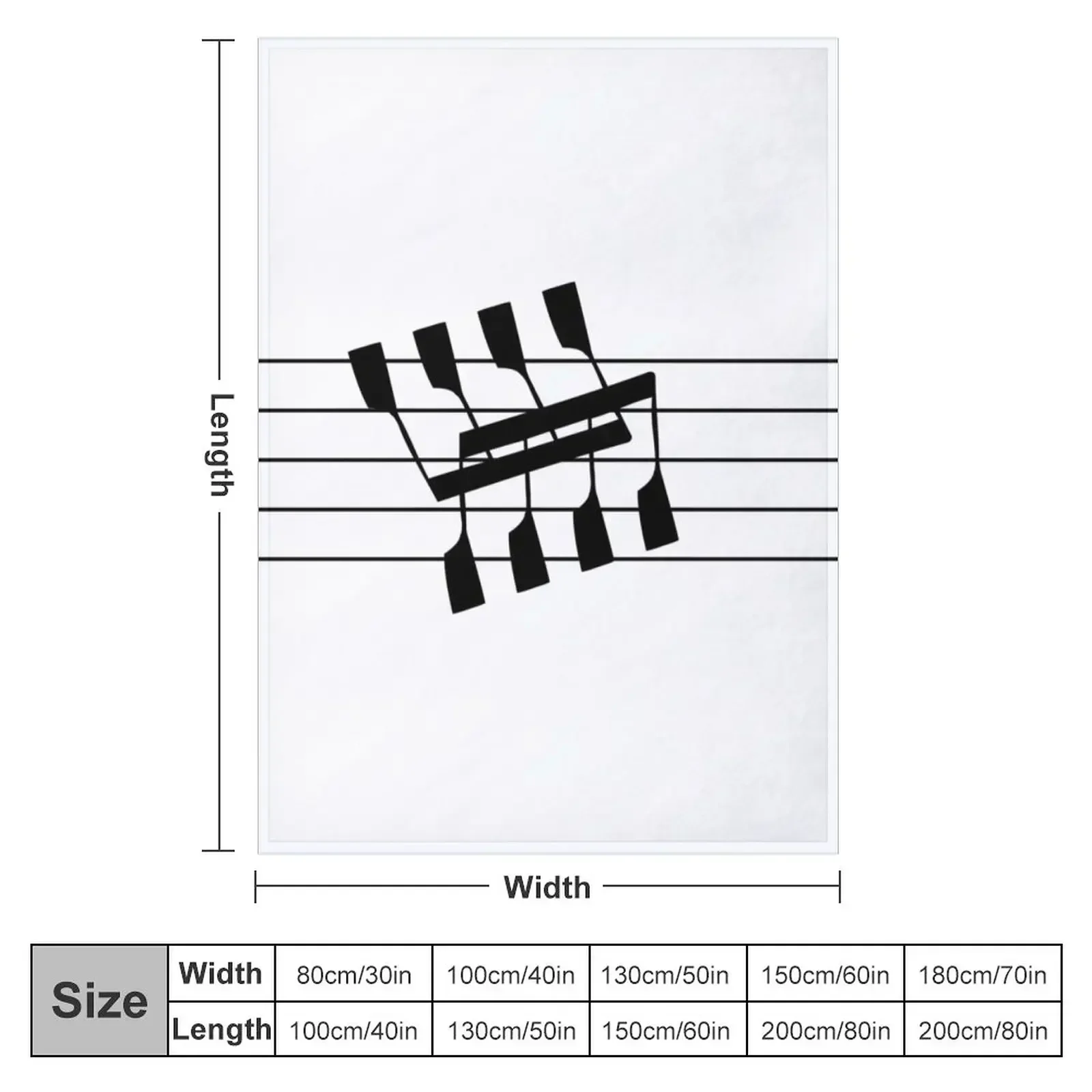 Rowing and Music Notes 8 Throw Blanket Sofa Quilt Bed covers Blankets