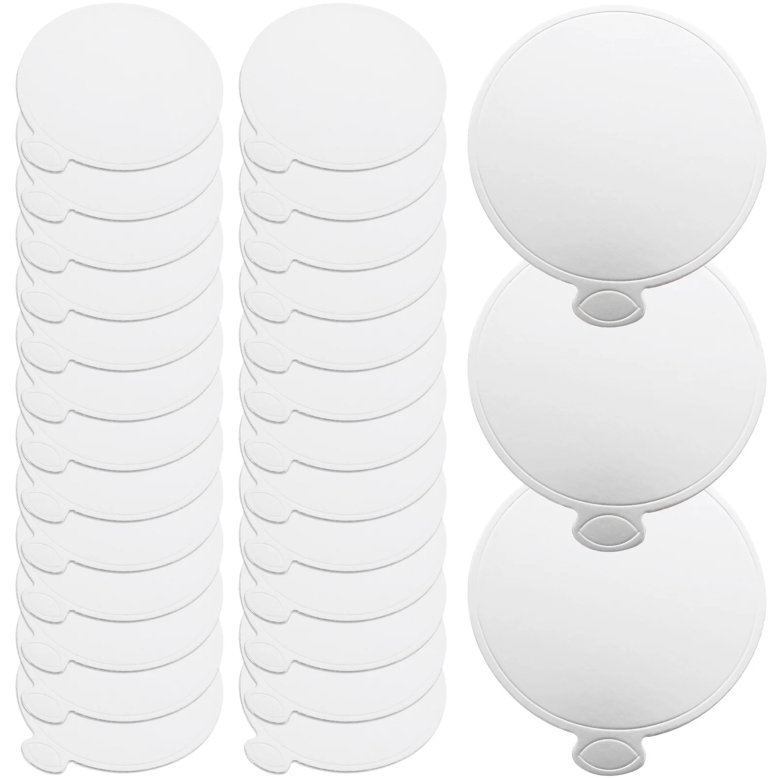 

100PCS Mousse Cake Boards Large Rectangle White Silver Card Food Grade Baking Pads Suitable Weddings Birthdays Parties Cake