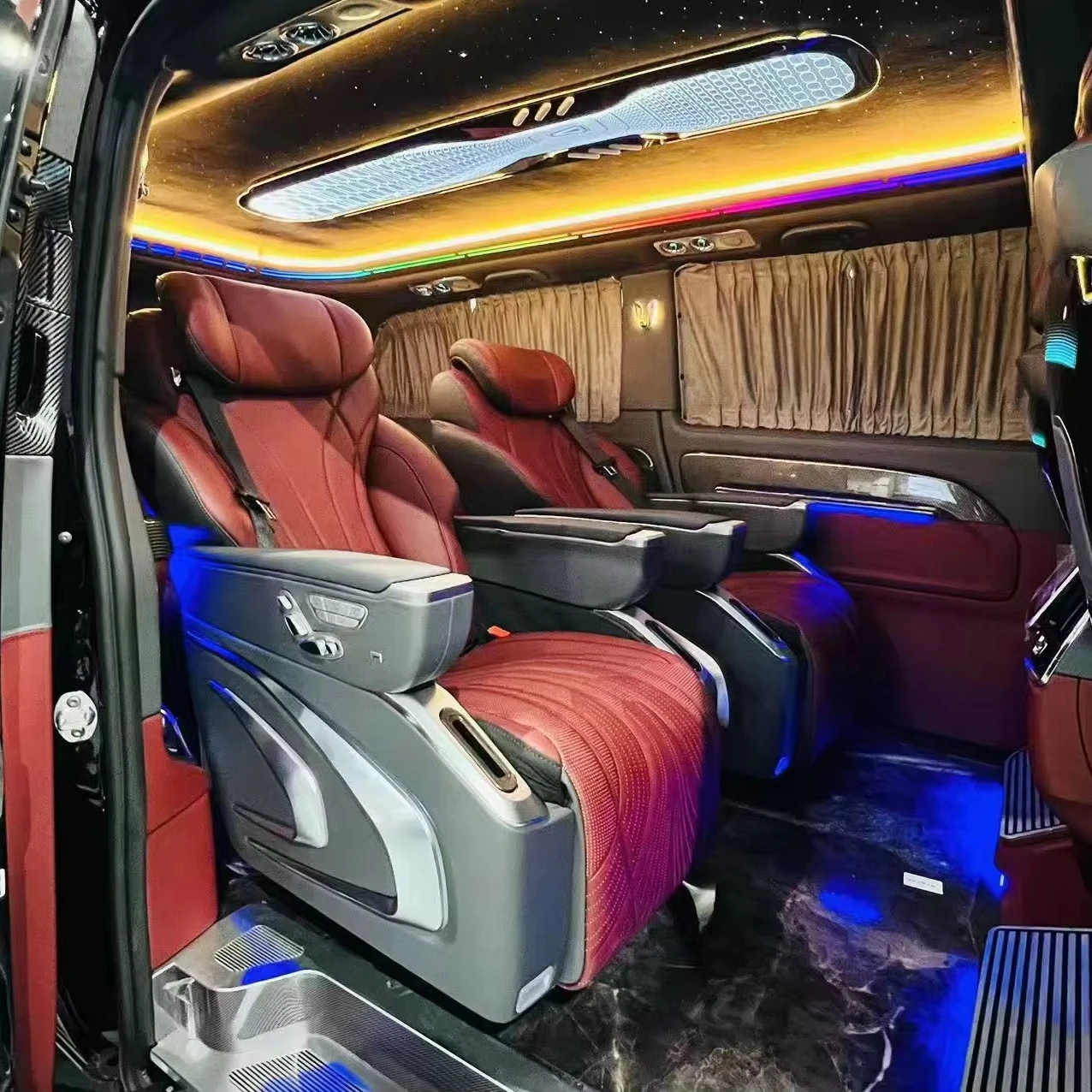 

Autome Factory's Luxury VIP Carbon Fiber for Alphard Car Seat Interior Leather Modified with Electric Ventilated Massage Feature