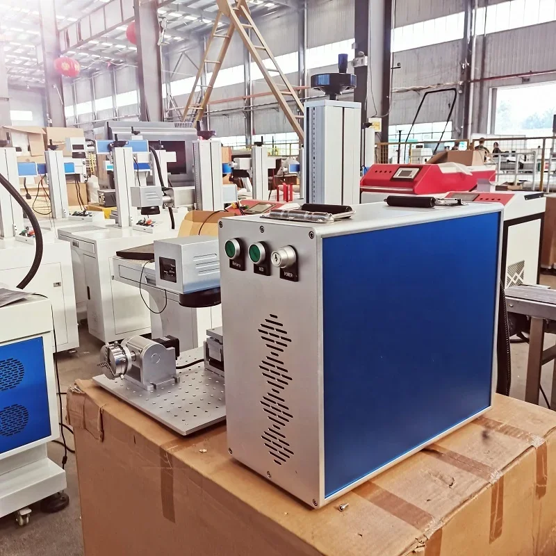60W Mopa Fiber Marking Machine Jewelry Metal Silver Gold Nameplate Ring Necklace Engraving Machine