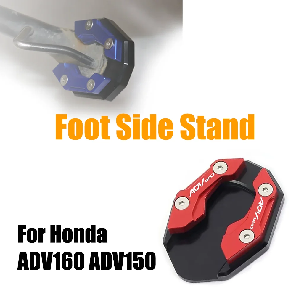 For Honda ADV160 ADV150 ADV 160 150 VAROI160 CNC Motorcycle Accessories Kickstand Foot Enlarger Side Extension Pad Stand Support