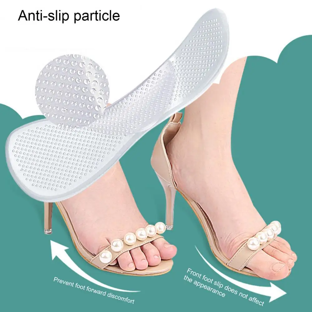 Sandals Insoles Arch Support Insoles Transparent Breathable High Heel Cushion Inserts for Stress Relief Pain Relief for Blister