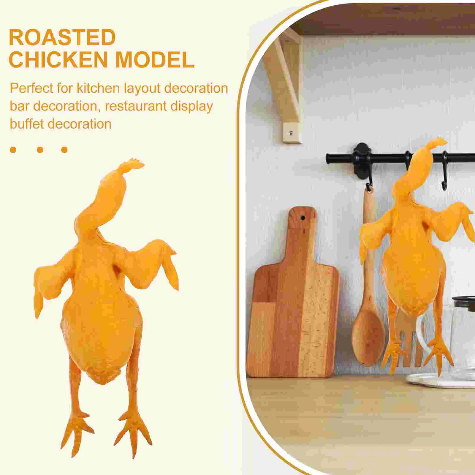 Roast Chicken Model Lifelike Display Accessory Accessories Small Pu Artificial Food Simulated Decor