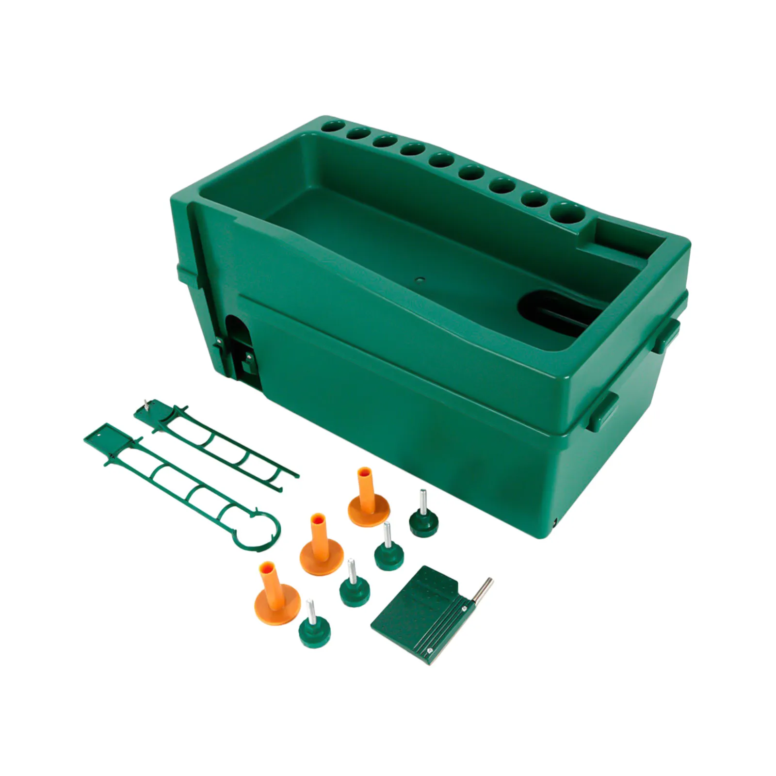 Golf Ball Dispenser Auto Tee Up Machine Golf Club Organizer & Cue Holder Tool