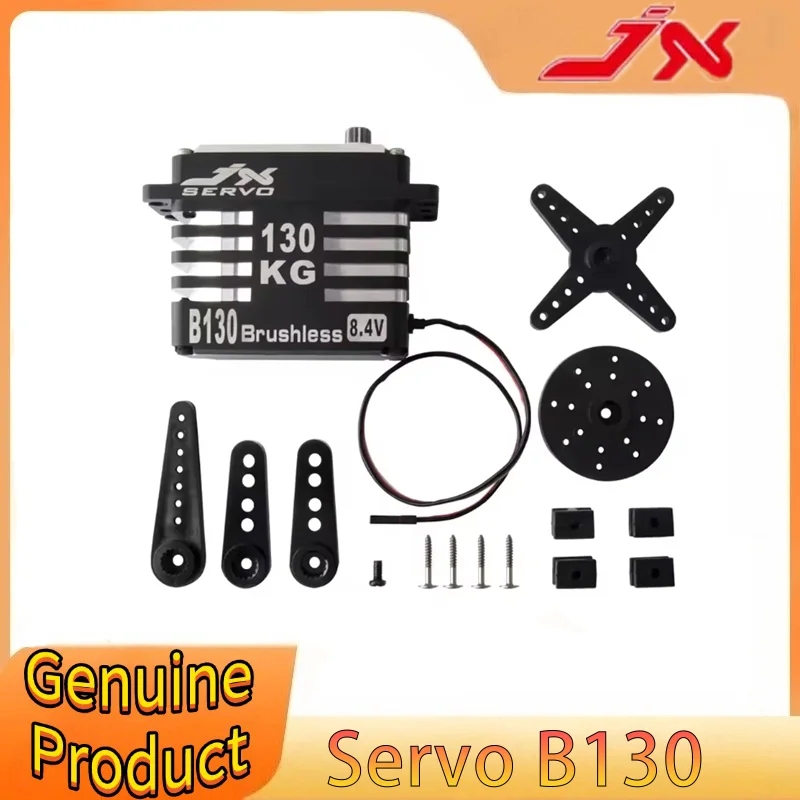 JX B130 130kg Mega Torque Volledige CNC Metal Gear Standaard Digitale Borstelloze Servo voor 1/5 RC auto Vrachtwagen Robot Drone