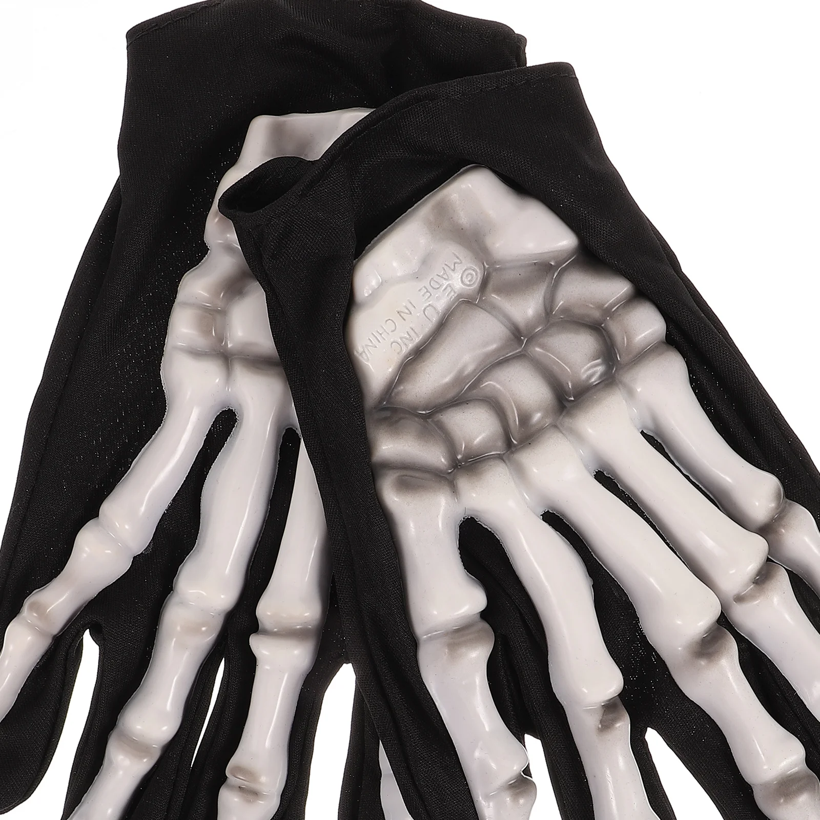 Guantes de Halloween Unisex para adultos, guantes cortos de dedo completo para mujeres, mitones góticos de Cosplay elásticos, accesorios de fiesta, nuevo, 1 par