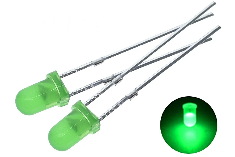 100pcs F5mm 1w led chip LED Diode Light   Green Blue White Yellow Red COMPONENT DIY kit led chip led diy