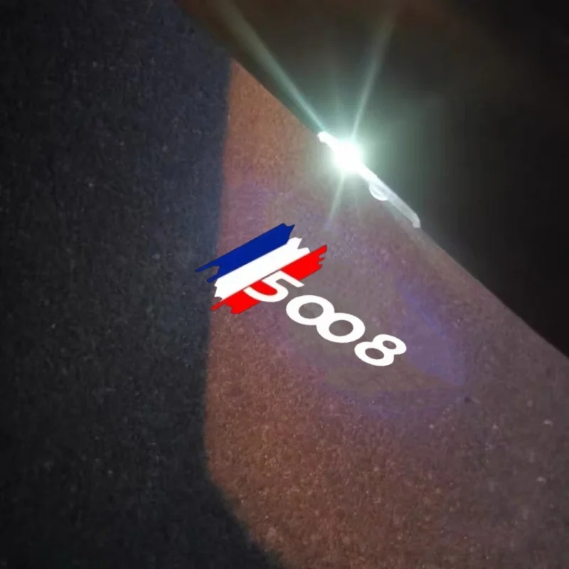 

Led Emblem Car Door Light Luces Projector For Peugeot 308 3008 408 4008 508 5008 RCZ Ghost Shadow Lamp Courtesy Auto Decorative