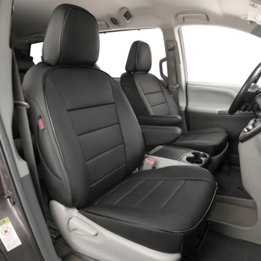 

Чехлы для сидений Sienna для Toyota Sienna 2011-2020 LEXLE SE XLE Premium, 2-й ряд, 4-2-4, 8 мест, водонепроницаемые, полный комплект