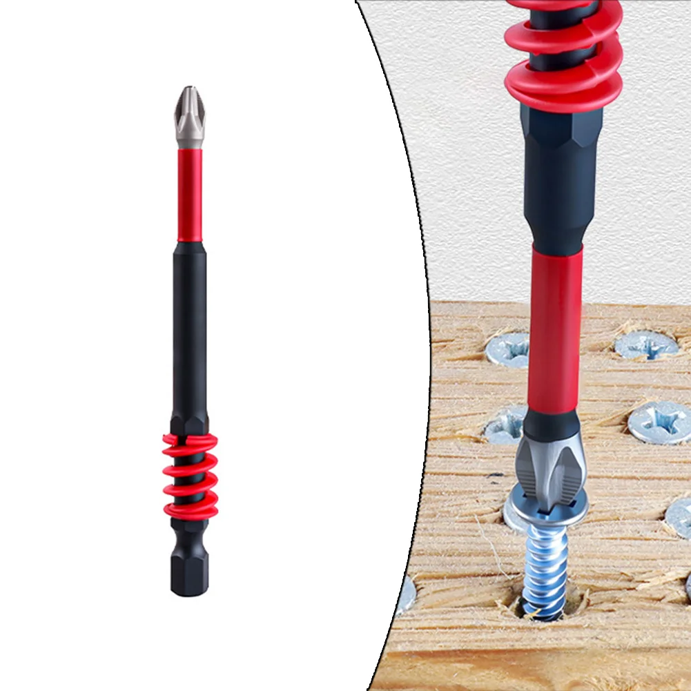 

4Pcs Electric Screwdriver Bit Set With Spring Mechanism Non-Slip Carbide Tips For Impact Drill 6.35mm Shank Drill Bit Tool