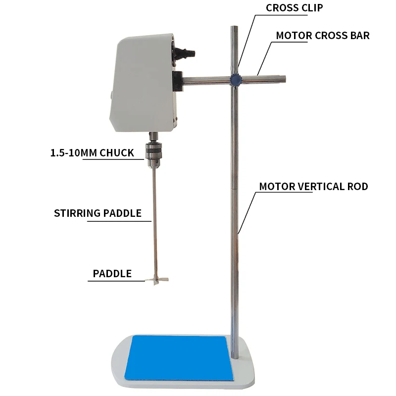 Laboratory Digital Display Booster Mixer JB60-SH/JB100-SH Mixing Overhead Electric Mixer Homogenizer 0-1500RPM