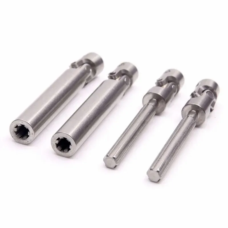 2pcs 90-115mm 110-155mm Steel CVD Universal Joint Drive Shaft Heavy Duty for 1/10 RC Rock Crawler Car RC4WD Axial SCX10 D90 ZXZ