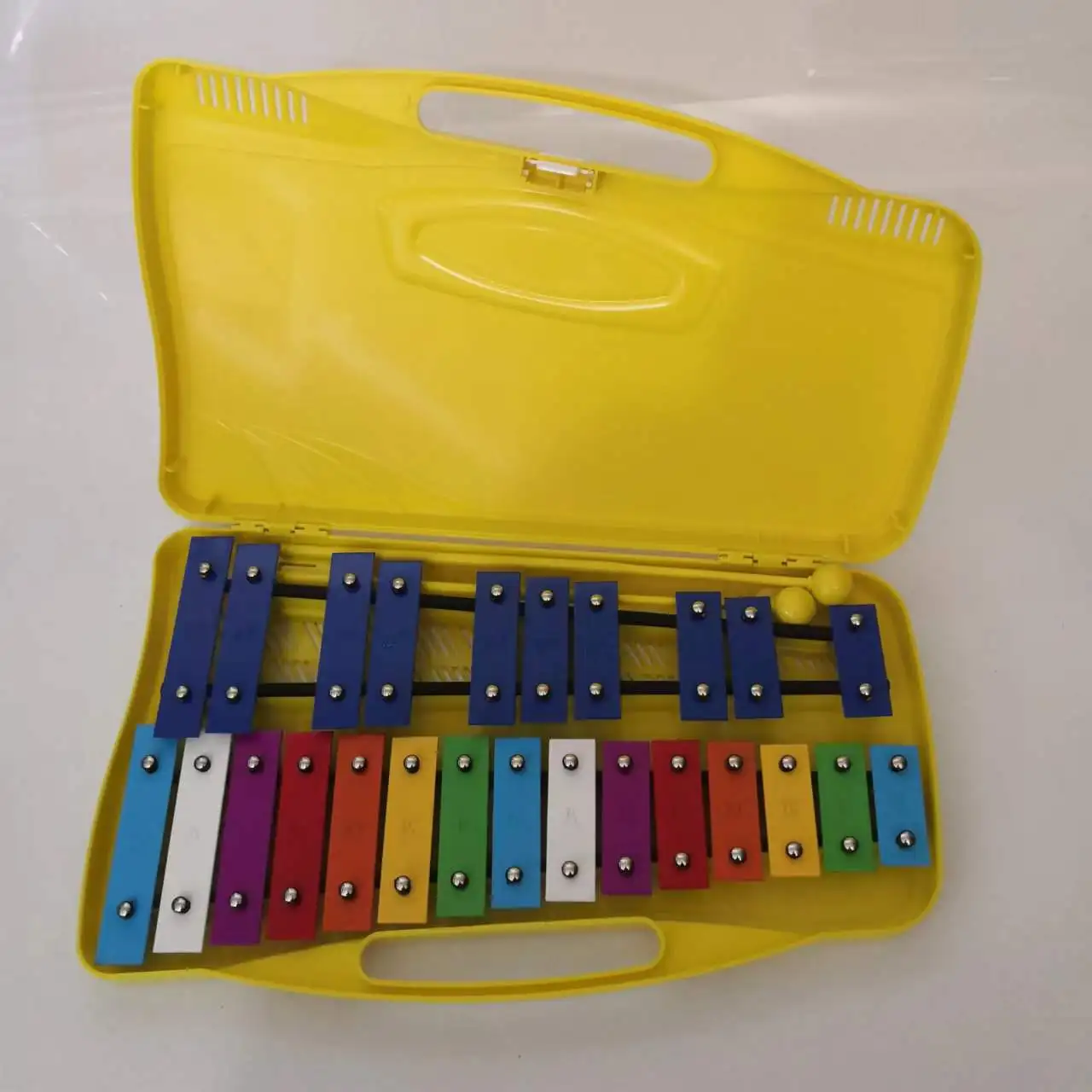 Campana de mano de xilófono de 16 notas, juguete educativo de percusión colorida para bebé, regalo de Navidad Musical para niños, instrumento Musical